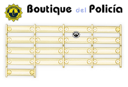 Armazon pasador diario. 17 huecos - Novedades - Boutique del Policía
