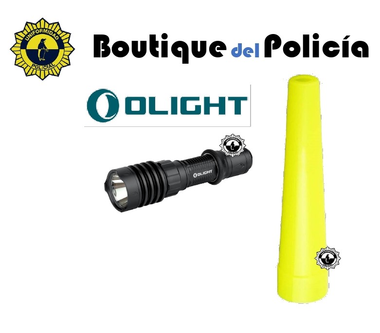 Cono amarillo 42mm para R-50 y Warrior X Olight - Linternas - Boutique del Policía