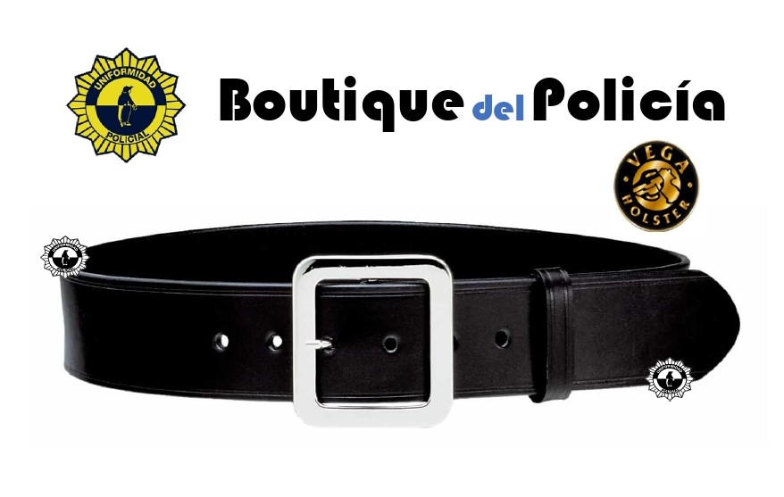 Cinturón de servicio cuero Vega Hoster 1V60 - Accesorios - Boutique del Policía
