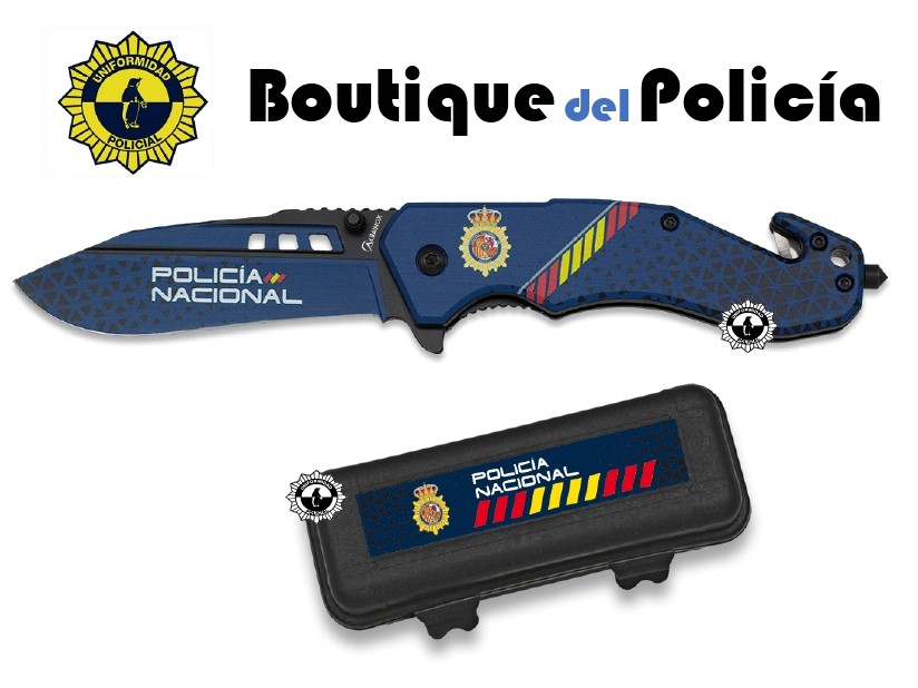 Navaja Rescate clip Pol.Nacional - Equipamiento policial - Boutique del Policía