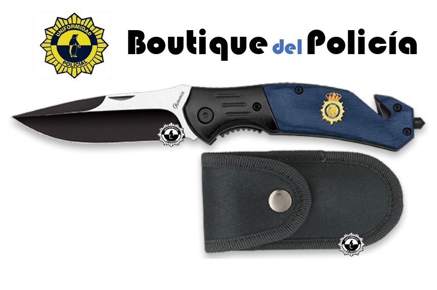 Navaja Rescate Policia Nacional Estamina Azul - Equipamiento policial - Boutique del Policía