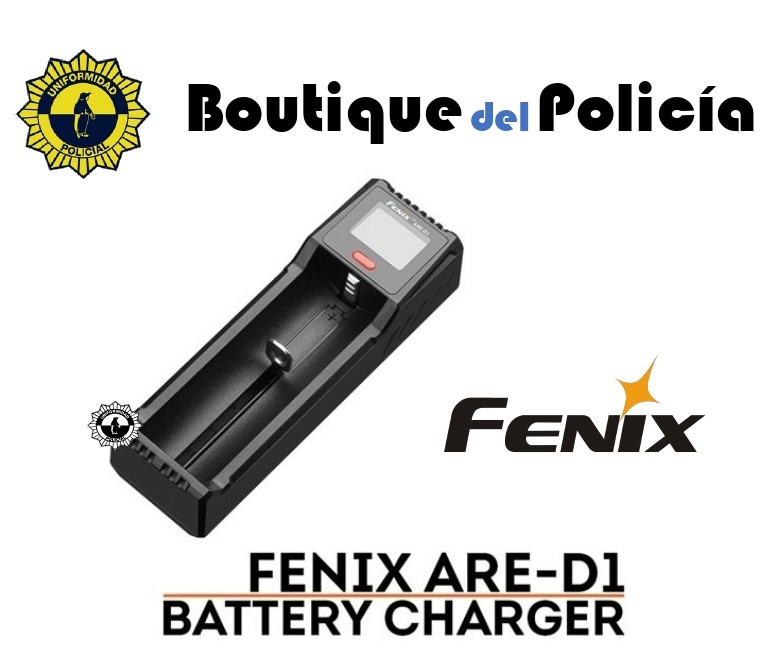 Cargador Baterias Fenix ARE-D1 digital de 1 vía - Linternas - Boutique del Policía