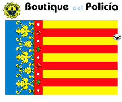 Bandera Comunidad Valenciana exterior 2.50 x 1.50 mts. - Novedades - Boutique del Policía