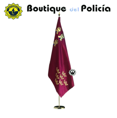 Bandera de Murcia Sobremesa Bordada 15x25 - Novedades - Boutique del Policía