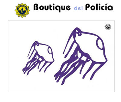 Bandera Playas Peligro Medusas exterior 1.50 x 1.00 mts. - Novedades - Boutique del Policía
