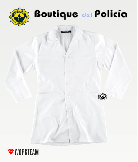 Bata unisex con cuello solapa M/Larga  - Novedades - Boutique del Policía