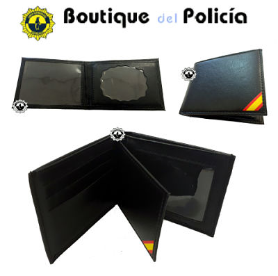 Cartera doble portaplaca + billetero y tarjetero, Band. España - Accesorios - Boutique del Policía