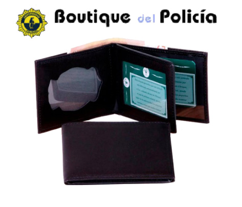 Cartera Policia Nacional portaplaca horiz., Tarjetero y billetero - Accesorios - Boutique del Policía