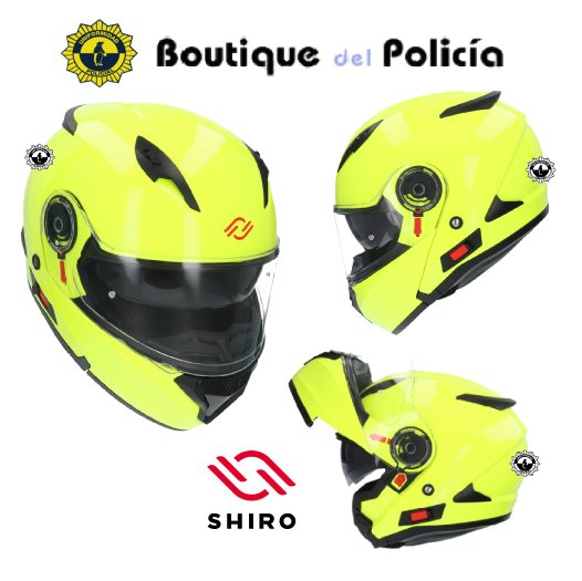  Casco SH508 Modular/Abatible Amarillo/Fluor - Equipamiento policial - Boutique del Policía