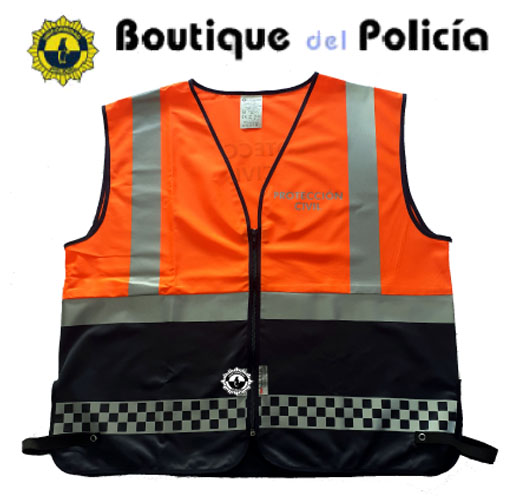 Chaleco A.V. Protección Civil Damero - Uniformidad y eq. PC - Boutique del Policía