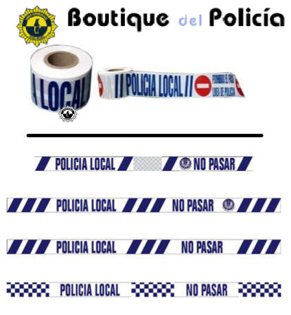 Cinta Balizamiento policía local - Equipamiento policial - Boutique del Policía
