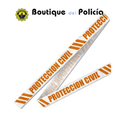 Cinta Balizamiento Proteccion Civil - Uniformidad y eq. PC - Boutique del Policía