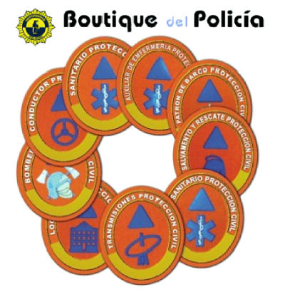Emblema pecho Especialidades Proteccion Civil - Uniformidad y eq. PC - Boutique del Policía