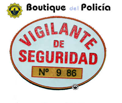 Emblema Pecho Vigilante de Seguridad PVC  - Novedades - Boutique del Policía