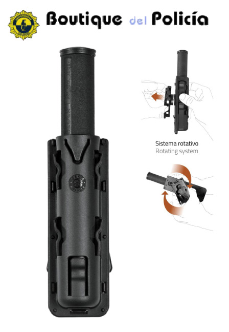 Funda Defensa extensible Polimero rotatoria Vega Holster - Equipamiento policial - Boutique del Policía