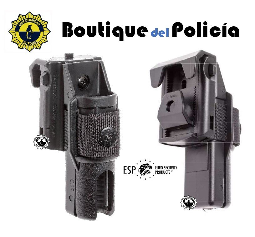 Funda Tactica ESP Linterna 25mm pinza ajustable - Novedades - Boutique del Policía