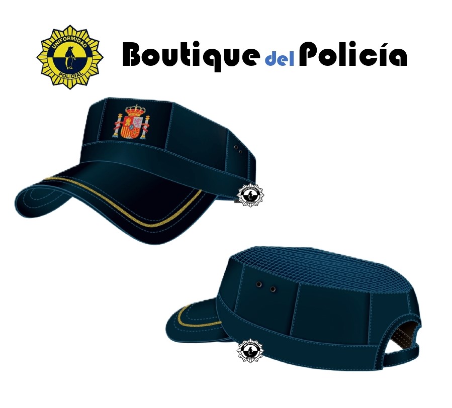 Gorra Octogonal sin damero Agente C.V. - Novedades - Boutique del Policía