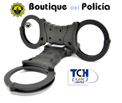 Grillete Rigido SPEEDCUFF negro doble cerradura TCH842B - Novedades - Boutique del Policía