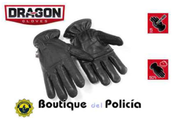 Guantes Policia Anticorte Piel Dragon Nivel 5 POL88 - Guantes - Boutique del Policía