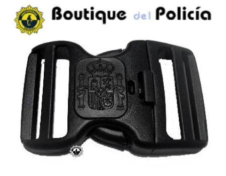 Hebilla seguridad tres puntos Escudo Constitucional para cinturon de servicio - Accesorios - Boutique del Policía