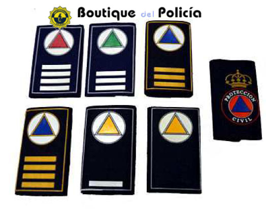 Hombreras Proteccion Civil - Uniformidad y eq. PC - Boutique del Policía