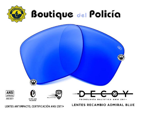 Lentes DECOY BALLISTIC Admiral Blue Polarizadas - Accesorios - Boutique del Policía