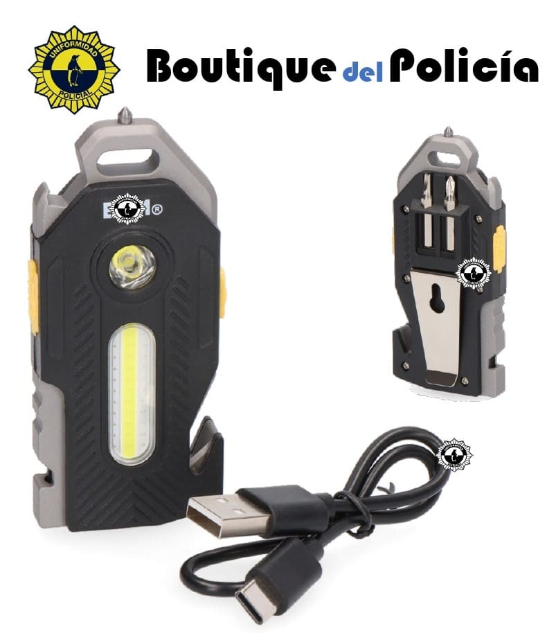 Linterna de Seguridad 6 en 1 - 400 Lumens - Novedades - Boutique del Policía