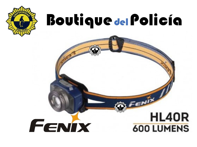 Linterna Frontal Fénix HL40R 600 Lumens - Linternas - Boutique del Policía