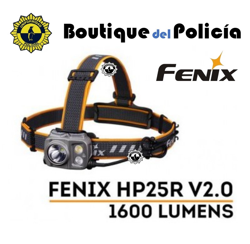 Linterna Frontal Fenix HP25R V2.0 1600 Lumens - Novedades - Boutique del Policía