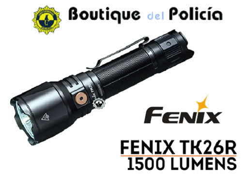 Linterna led Fenix TK26R 1500 lúmenes. Luz blanca, roja y verde - Novedades - Boutique del Policía