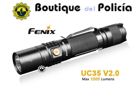 Linterna Led Fénix UC35 V2.0 1000 Lumens Recargable  - Novedades - Boutique del Policía