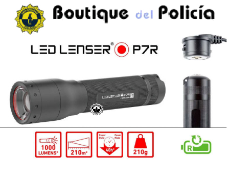 Linterna Led Lenser P7R Recargable - Novedades - Boutique del Policía
