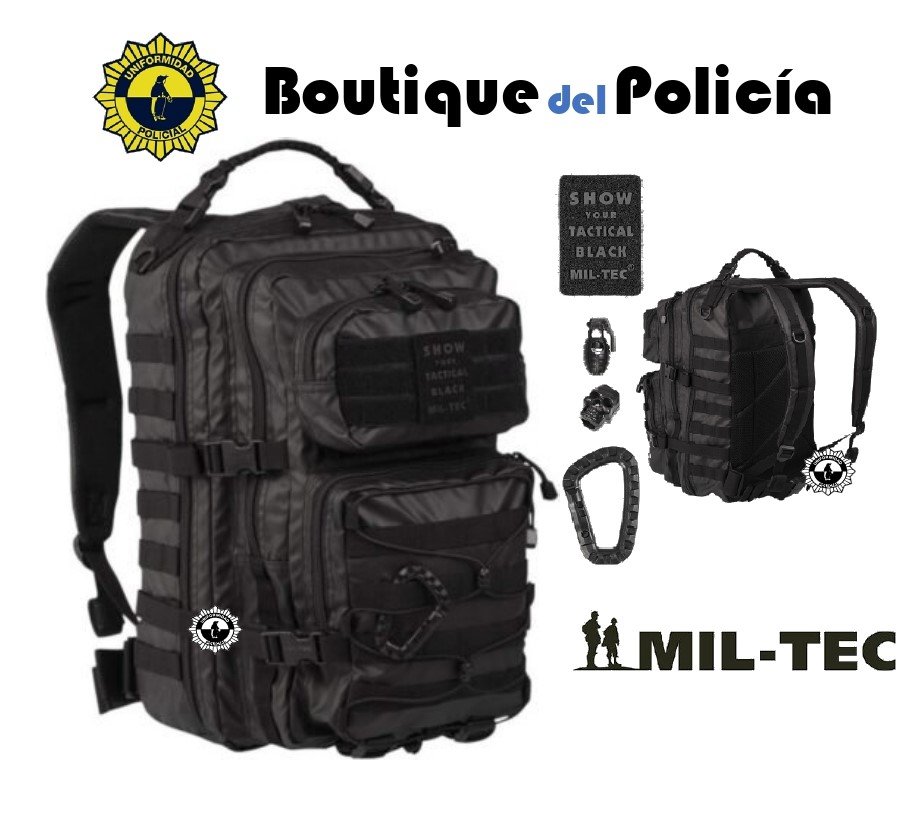 Mochila US Assault Tactical Black 36 Litros  - Novedades - Boutique del Policía
