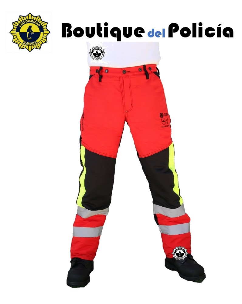 Pantalon Anticorte Extreme Motosierra CLASE 2 ROJO - Emergencias - Boutique del Policía