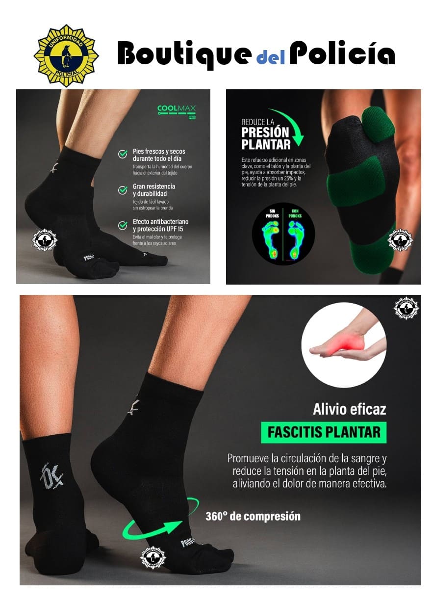 PODOKS Calcetines Biometricos Medio COMFORT H3    - Novedades - Boutique del Policía