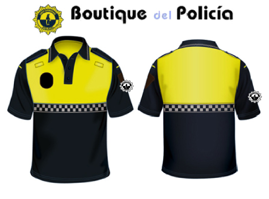 Polo Policia Bicolor m.c. C.V.  - Uniformidad policial - Boutique del Policía