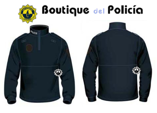 Polo termico ext. monocolor cuello cisne 1/2 cremallera - Uniformidad policial - Boutique del Policía