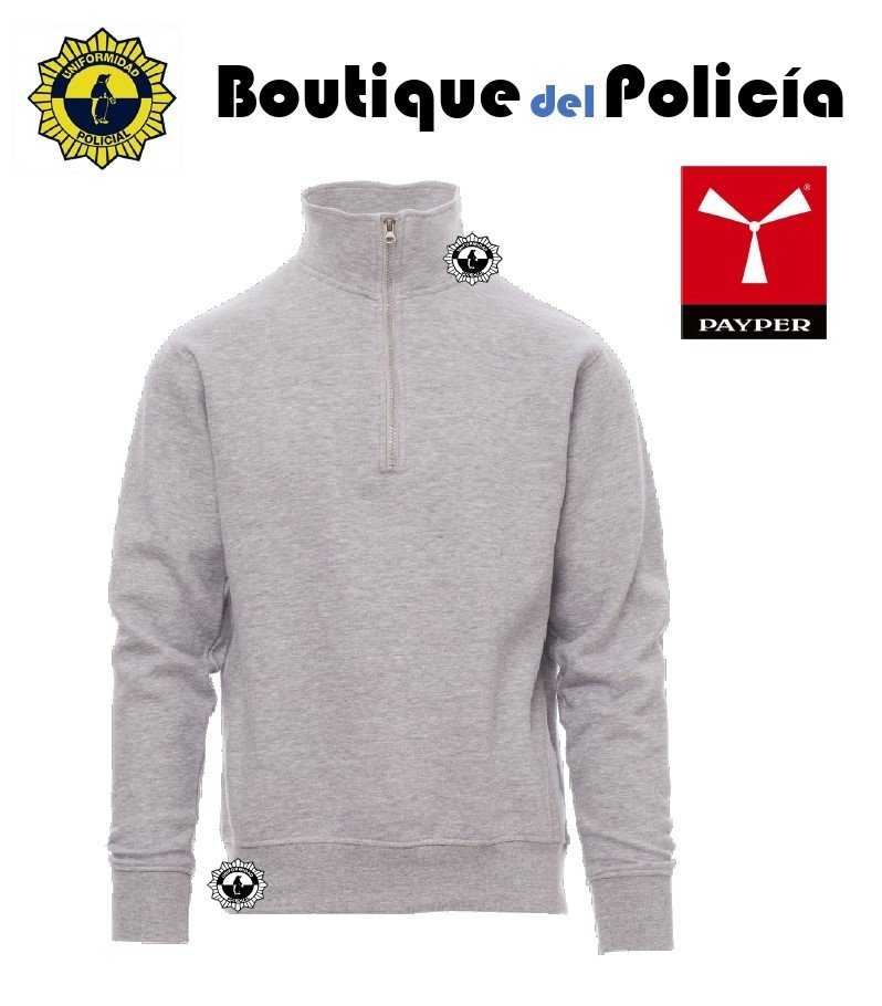 Sudadera PAYPER media cremallera 280grm      - Novedades - Boutique del Policía