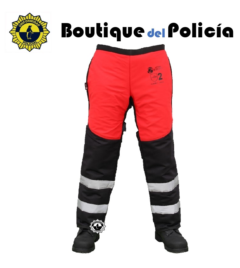 Zahon Anticorte Motosierra CLASE 2 SOLAPA ROJO - Emergencias - Boutique del Policía